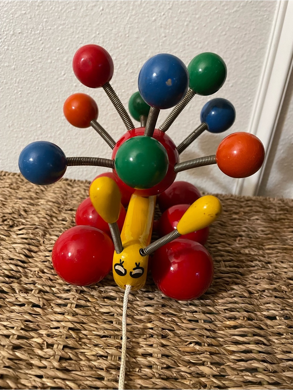 Vintage Kouvalias Atomic Pull Toy from Greece